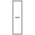thumbnail image 1 of 12x47 Frame Grey Real Wood Picture Frame Width 1.25 inches | Interior Frame Depth 0.5 inches | Hans, 1 of 8