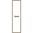thumbnail image 1 of 12x48 Frame Gold Solid Wood Picture Frame - Complete Modern Photo Frame Includes UV Acrylic, 1 of 8