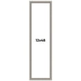 thumbnail image 1 of 12x48 Frame Grey Real Wood Picture Frame Width 1.25 inches | Interior Frame Depth 0.5 inches | Hans, 1 of 8