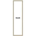 thumbnail image 1 of 12x48 Frame Grey Solid Wood Picture Frame Width 1 Inches | Interior Frame Depth 0.5 Inches |, 1 of 8