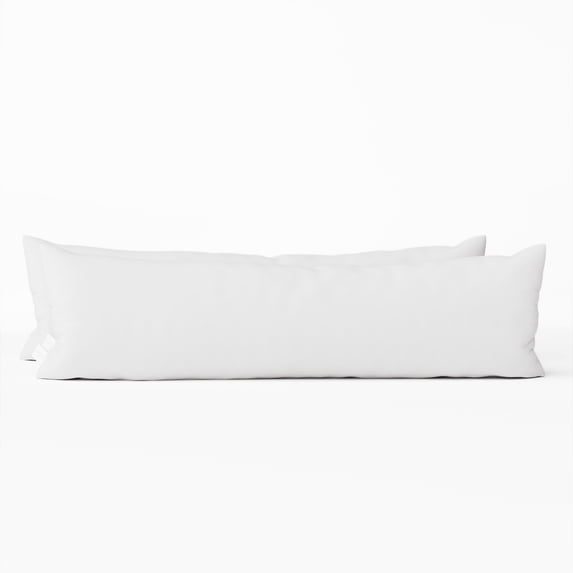 12x48 inch Lumbar Pillow Insert Sham Pillow Insert with Down Alternative Filling by Looms and Linens - American Made Pillow - Set of 2 Throw Pillow Insert