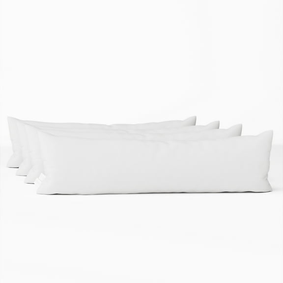 12x48 inch Lumbar Pillow Insert Sham Pillow Insert with Down Alternative Filling by Looms and Linens - American Made Pillow - Set of 4 Throw Pillow Insert
