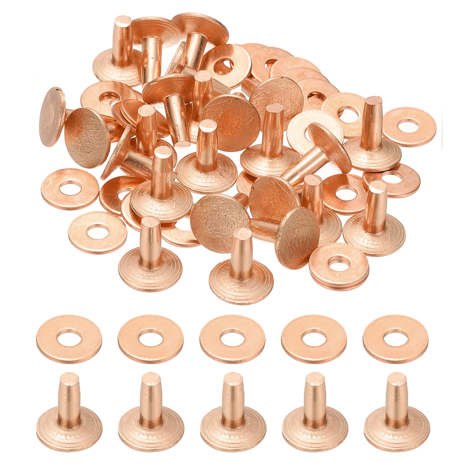 12x4x10mm Studs for Clothing, 100 Sets Spikes for Clothes Studs and Spikes Leather Rivets Burrs Copper Fastener Metal Screw Posts for Leather Jacket Crafting Crafts Fabric