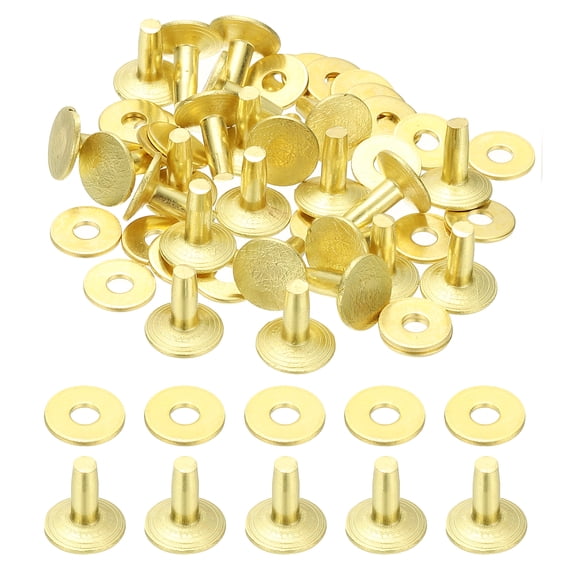 12x4x10mm Studs for Clothing, 24 Sets Spikes for Clothes Studs and Spikes Leather Rivets Burrs Brass Fastener Metal Screw Posts for Leather Jacket Crafting Crafts Fabric