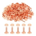 thumbnail image 1 of 12x4x16mm Studs for Clothing, 100 Sets Spikes for Clothes Studs and Spikes Leather Rivets Burrs Copper Fastener Metal Screw Posts for Leather Jacket Crafting Crafts Fabric, 1 of 6