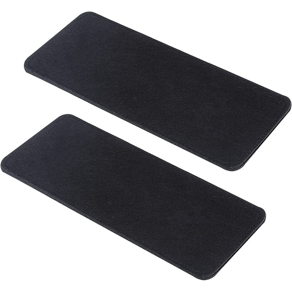 12x5 Black Felt Base Shaper 2pcs Bag Bottom Shaper Pad Arc Corner Bag Liner Board Insert for Tote Leather Purse Handbag Crossbody Bag Backpack Canvas Travel Bag 6mm Thick