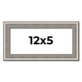 thumbnail image 1 of 12x5 Frame Grey Real Wood Picture Frame Width 1.25 inches | Interior Frame Depth 0.5 inches | Hans, 1 of 8