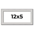 thumbnail image 1 of 12x5 Frame Silver Inner Slope Bevel Picture Frame | 1 Inch Moulding Width | 0.75 Inch Rabbet Depth, 1 of 8