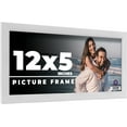thumbnail image 1 of 12x5 Frame White Solid Wood Picture Frame Includes UV Acrylic Shatter Guard Front, Acid Free Foam, 1 of 7