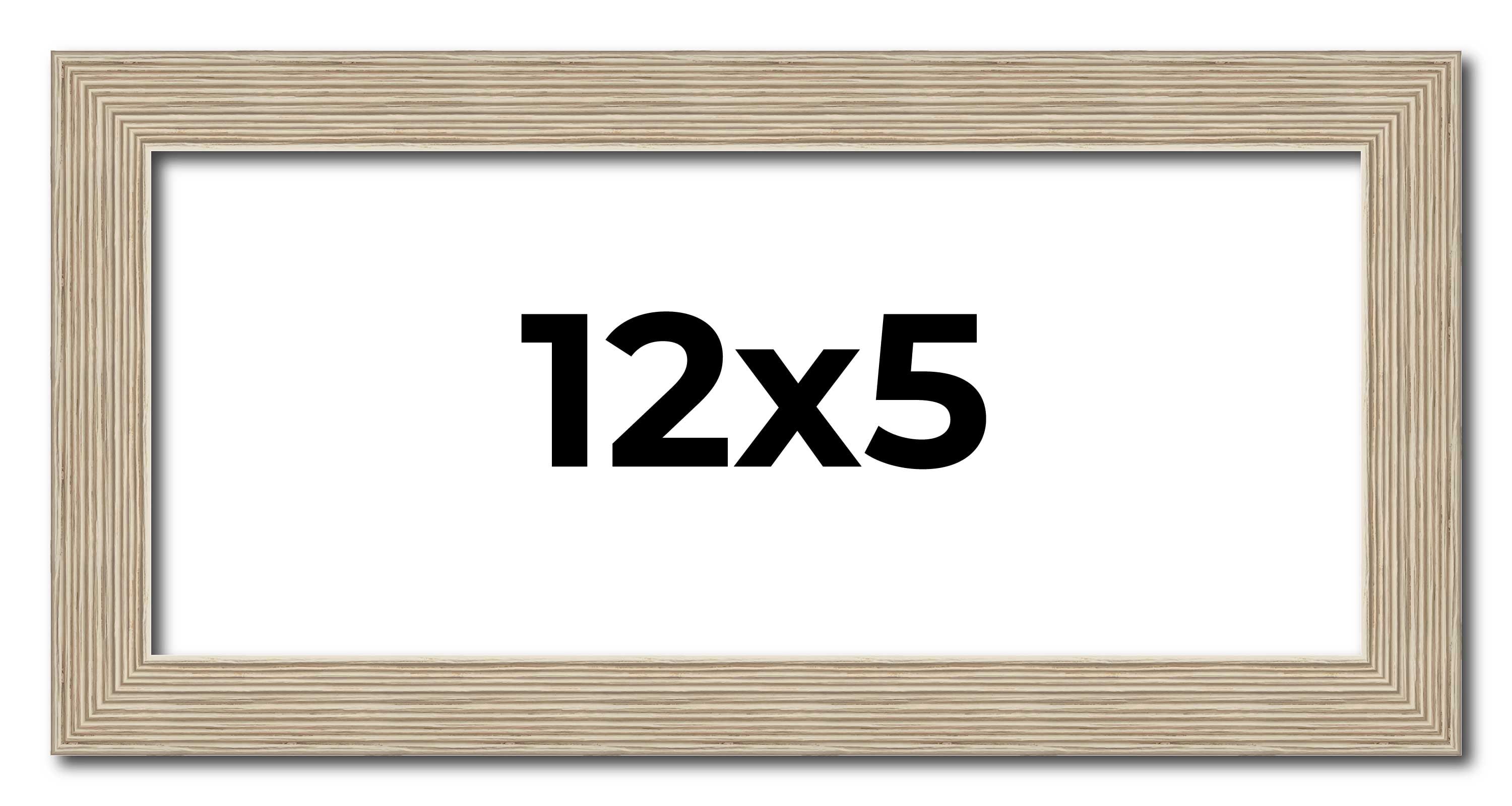12x5 IN Frame Grey Solid Wood Picture Frame Width 1 Inches | Interior ...