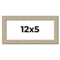 thumbnail image 1 of 12x5 IN Frame Grey Solid Wood Picture Frame Width 1 Inches | Interior Frame Depth 0.5 Inches |, 1 of 8
