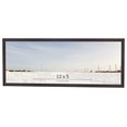 thumbnail image 1 of 12x5 Rustic Brown Real Wood Picture Frame Width 0.75 inches | Interior Frame Depth 0.5 inches |, 1 of 8