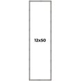 thumbnail image 1 of 12x50 Frame Silver Picture Frame - Complete Modern Photo Frame Includes UV Acrylic Shatter Guard, 1 of 8