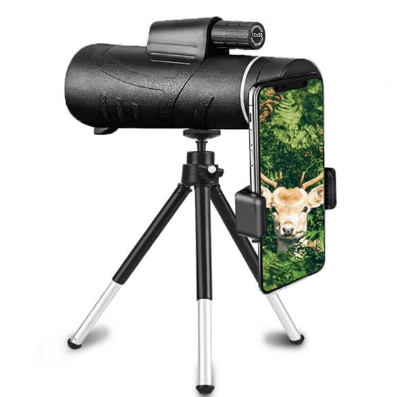 12x50 Portable Zoom HD 5000M Telescope Folding Long Distance Mini Powerful Telescope for Hunting Sports Outdoor Camping Travel