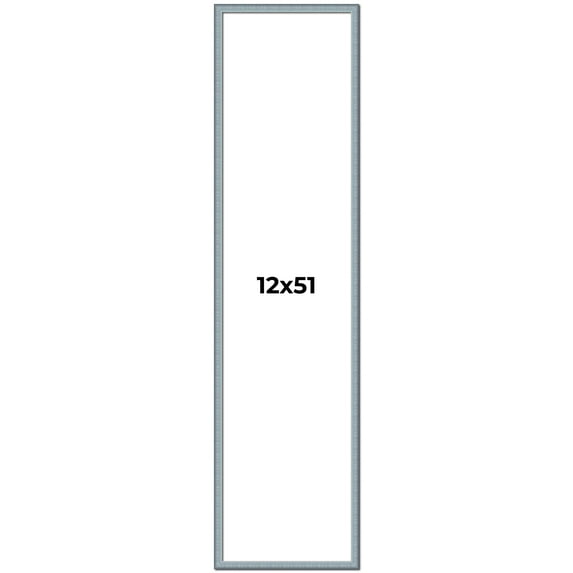 12x51 Frame Rustic Sky Blue Solid Wood Picture Frame | 0.75 Inch Moulding Width |Includes UV