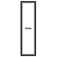 thumbnail image 1 of 12x54 Frame Black Real Wood Picture Frame Width 2.25 Inches | Interior Frame Depth 0.5 Inches |, 1 of 8