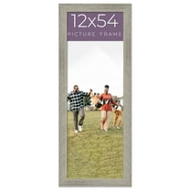 12x54 Frame Grey Real Wood Picture Frame Width 1.5 Inches | Interior Frame Depth 0.5 Inches | Barn