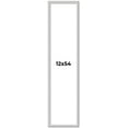 thumbnail image 1 of 12x54 Frame Silver Inner Slope Bevel Picture Frame | 1 Inch Moulding Width | 0.75 Inch Rabbet Depth, 1 of 8