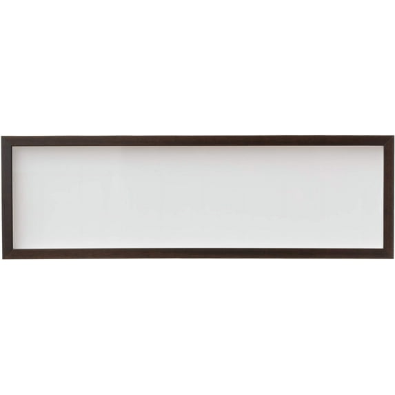 12x54 Shadow Box Brown Walnut Finish Solid Wood Display Frame | 0.875 Inch Moulding Width | 0.875
