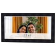 thumbnail image 1 of 12x6 Frame Black Passaggi Solid Wood Picture Frame Width 1.5 Inches | Interior Frame Depth 0.5, 1 of 8