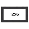 thumbnail image 1 of 12x6 Frame Black Real Wood Picture Frame Width 1.25 Inches | Interior Frame Depth 0.5 Inches |, 1 of 8
