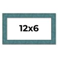 thumbnail image 1 of 12x6 Frame Blue Rustic Barnwood Solid Wood Picture Frame Width 1.25 Inches | Interior Depth 0.5, 1 of 8