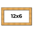 thumbnail image 1 of 12x6 Frame Gold Rustic Solid Wood Picture Frame | 1.25 Inch Wide Moulding | Rustique Gold, 1 of 8