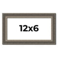 thumbnail image 1 of 12x6 Frame Silver Real Wood Picture Frame Width 1.25 Inches | Interior Frame Depth 0.5 Inches |, 1 of 8