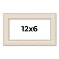 thumbnail image 1 of 12x6 Frame White Real Wood Picture Frame Width 1.75 inches | Interior Frame Depth 0.5 inches |, 1 of 8