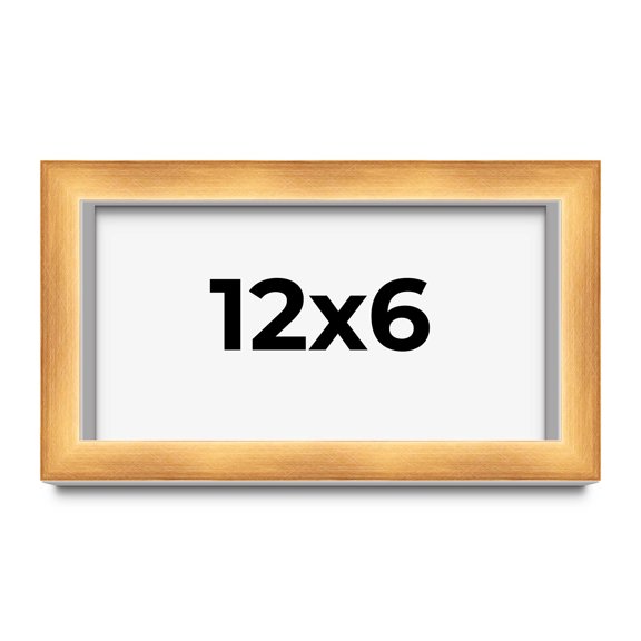 12x6 Shadow Box Bronze Cross-Brushed Display Frame | 1.625 Inches Deep Solid Wood | UV Resistant
