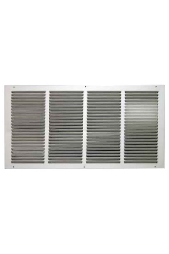 12x6 Soft White Return Air Grille (Stamped from Cold Roll Steel) - Shoemaker 1050