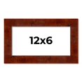 thumbnail image 1 of 12x6 Walnut Brown Veneer Real Wood Picture Frame Width 1.75 inches | Interior Frame Depth 0.5, 1 of 8