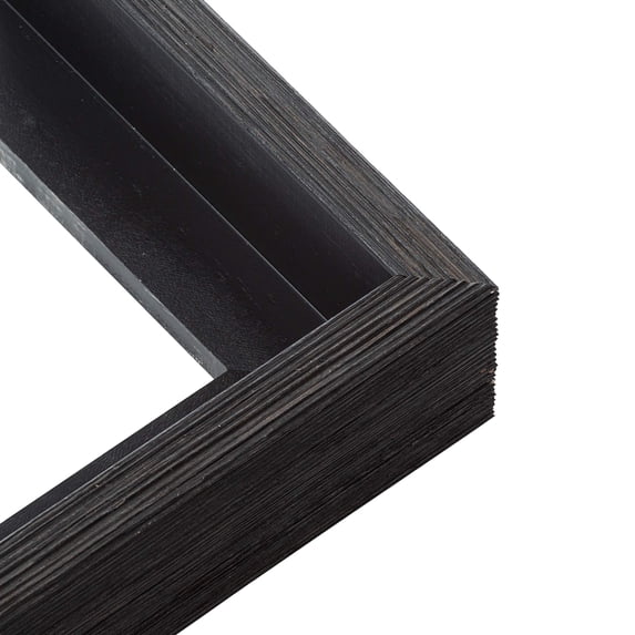 12x7 Canvas Frame Black Solid Wood Floater Frame Width 1.75 Inches | Interior Frame Depth 1 5/8