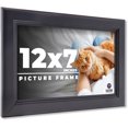 thumbnail image 1 of 12x7 Frame Black Passaggi Solid Wood Picture Frame Width 1.5 Inches | Interior Frame Depth 0.5, 1 of 8