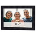 thumbnail image 1 of 12x7 Frame Black Passaggi Solid Wood Picture Frame Width 1.5 Inches | Interior Frame Depth 0.5, 1 of 8