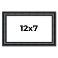 thumbnail image 1 of 12x7 Frame Black Real Wood Picture Frame Width 1.25 inches | Interior Frame Depth 0.5 inches |, 1 of 8
