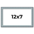 thumbnail image 1 of 12x7 Frame Blue Scuffed Farm Board Solid Wood Picture Frame Width 0.75 Inches | Interior Depth 0.5, 1 of 8