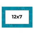 thumbnail image 1 of 12x7 Frame Blue Teal Burl Wood Picture Frame | 1.75 Inch Moulding Width | Interior Frame Depth 0.5, 1 of 8