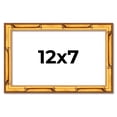 thumbnail image 1 of 12x7 Frame Gold Bamboo Solid Wood Picture Frame | 1 Inch Moulding Width | Interior Frame Depth 0.75, 1 of 8