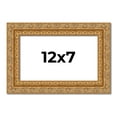 thumbnail image 1 of 12x7 Frame Gold Ornate Solid Wood Picture Frame | 2 Inch Moulding Width | Firman Traditional Photo, 1 of 8
