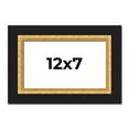 thumbnail image 1 of 12x7 Frame Gold Real Wood Picture Frame Width 2.25 Inches | Interior Frame Depth 0.5 Inches |, 1 of 8