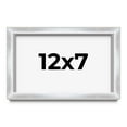 thumbnail image 1 of 12x7 Frame Silver Whitewashed Wood Grain Solid Wood Shadow Box | 0.75 Inch Moulding Width | 0.75, 1 of 8