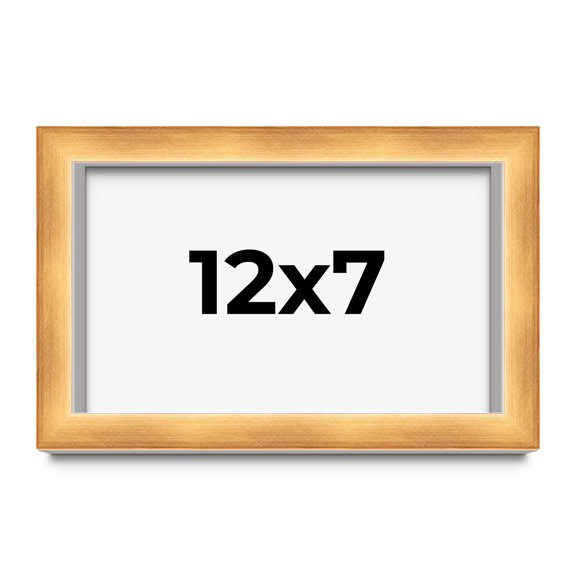 12x7 Shadow Box Bronze Cross-Brushed Display Frame | 1.625 Inches Deep Solid Wood | UV Resistant
