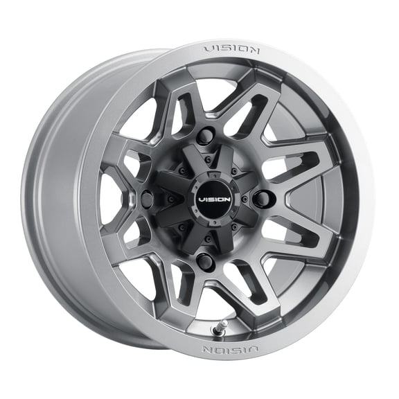 12x7 Vision 416 Se7en Gunmetal UTV Wheel 4x137 (2.5mm)