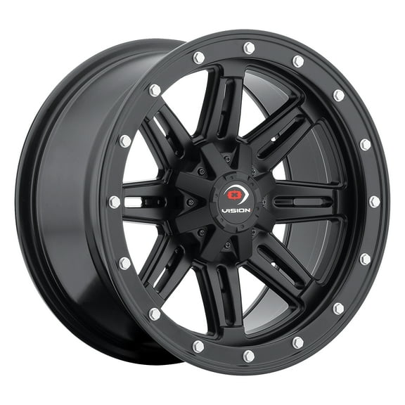 12x7 Vision 550 Five-Fifty Matte Black UTV Wheel 4x137 (2.5mm)