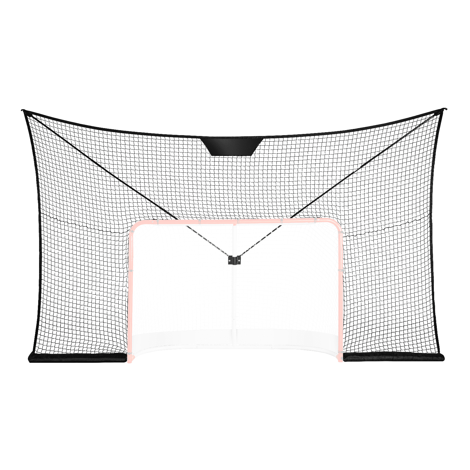 12x7FT Hockey Goal Backstop Net  Heavy Duty Street Hockey Netting for Outdoor Sports, Target Practice, and Driveway Play  Durable Polyester Mesh with Reinforced Edges