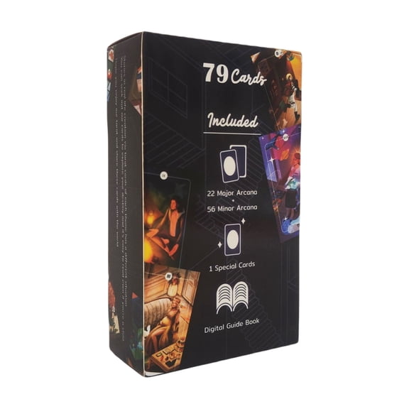 12x7cm Stories Tarot English Version Divination Deck with Guidebook 79 Card Prophecy Fate Family Friends Party Board Games