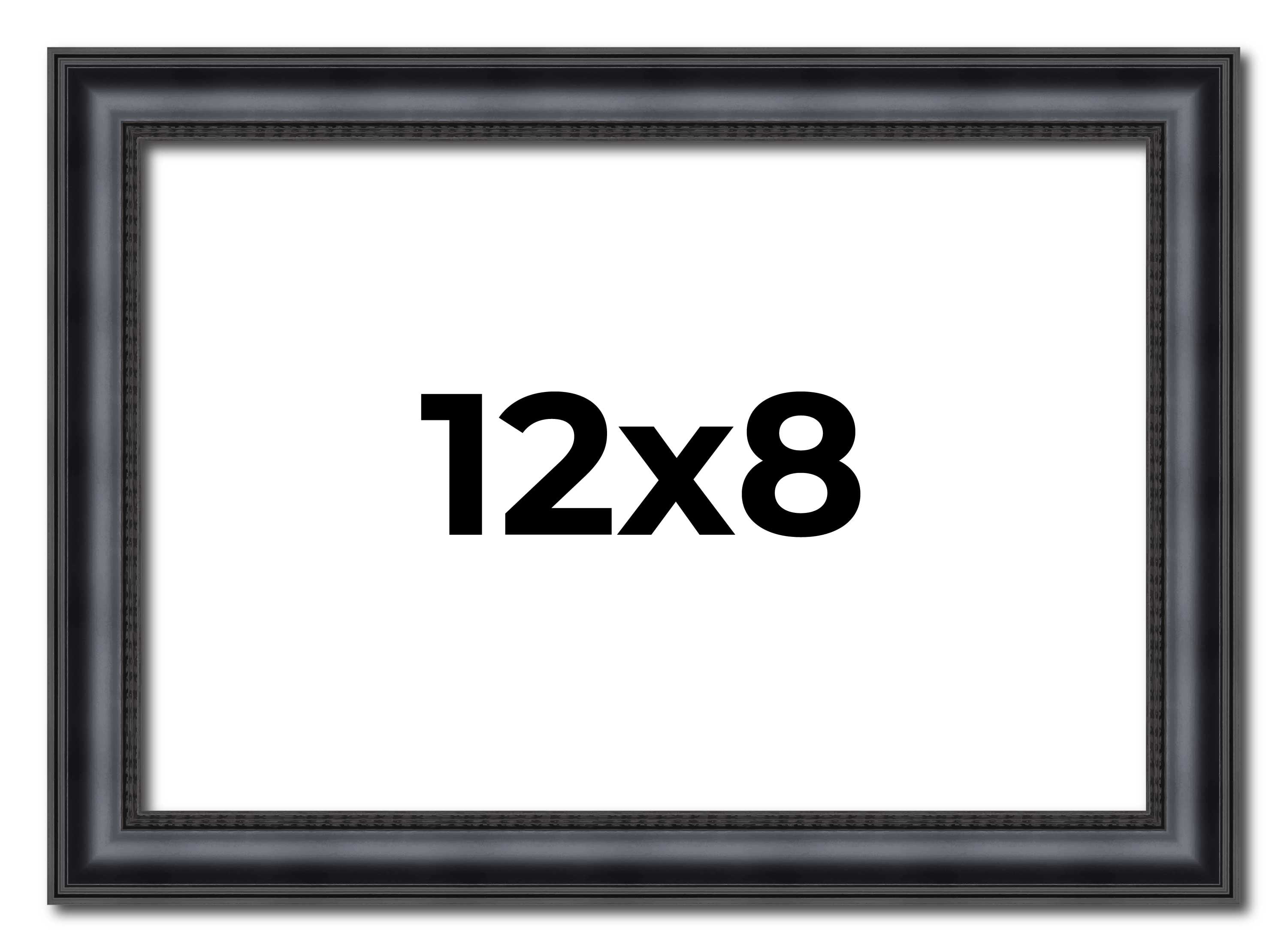 12x8 Frame Black Real Wood Picture Frame Width 1.25 inches | Interior ...