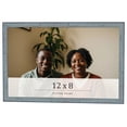 thumbnail image 1 of 12x8 Frame Blue Scuffed Farm Board Solid Wood Picture Frame Width 0.75 Inches | Interior Depth 0.5, 1 of 8