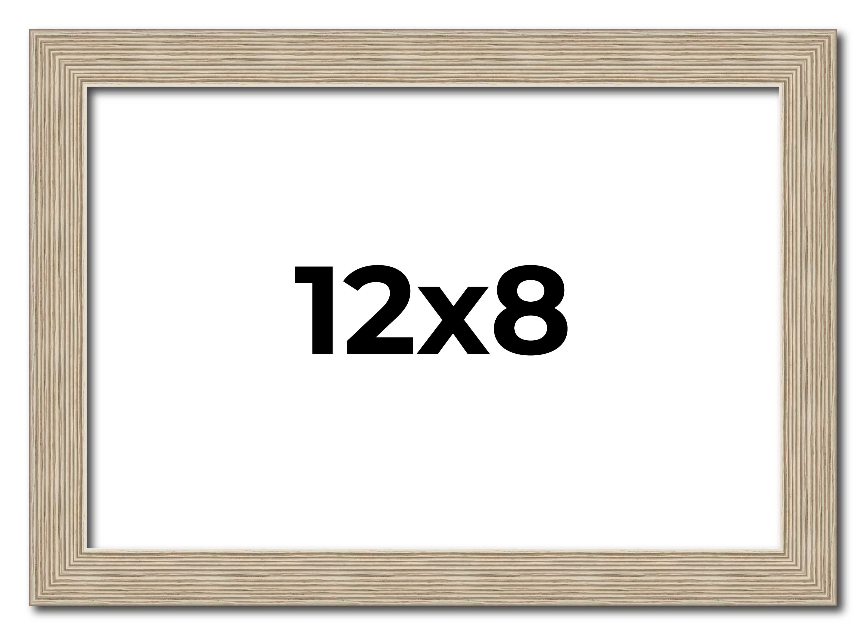 12x8 Frame Grey Solid Wood Picture Frame Width 1 Inches | Interior ...